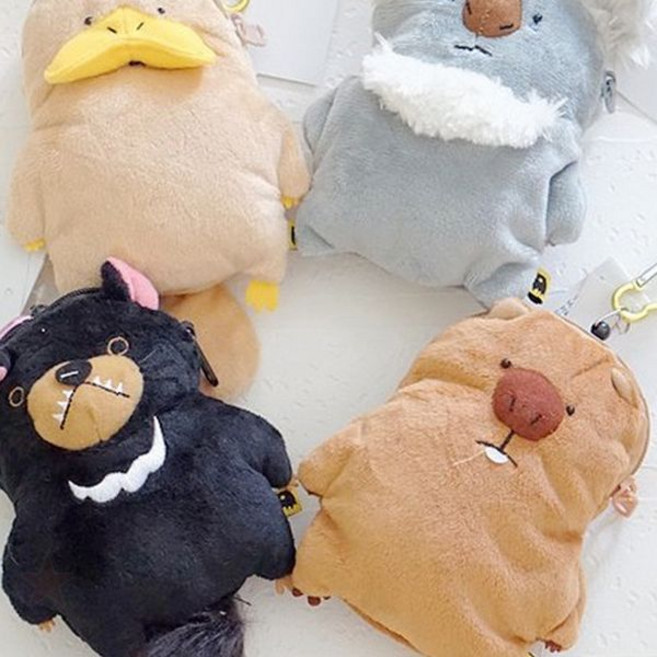 동물 인형 키링 카드 동전 지갑 파우치 케이스 가방 장식 열쇠고리 귀여운 캐릭터