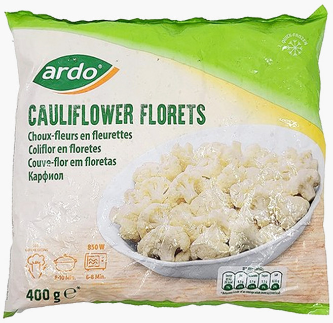 (소비기한 26.09.01) [ARDO] 냉동 콜리플라워, 1개, 400g