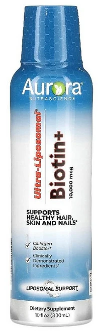 오로라 리포좀 비오틴 10000mcg 콜라겐 부스터 300ml - 쿠팡