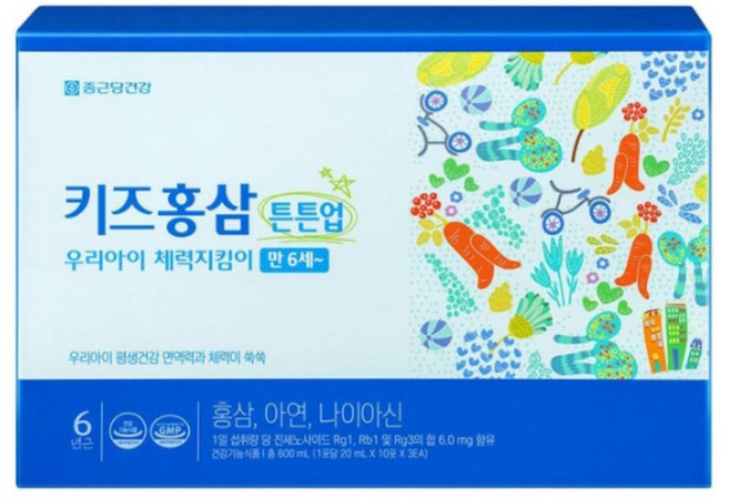 종근당건강 키즈홍삼 튼튼업 20ml x 30포, 30개