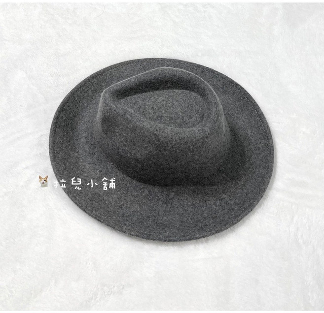 「拉兒小舖」台灣現貨 高品質 100%羊毛 水滴型 爵士帽 巫師帽 羊毛 英倫紳士帽 硬挺版 英倫風 漁夫帽 禮帽