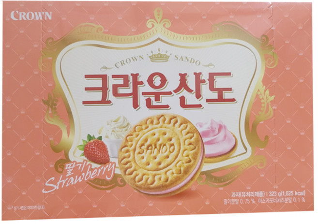 크라운산도 딸기, 323g, 6개