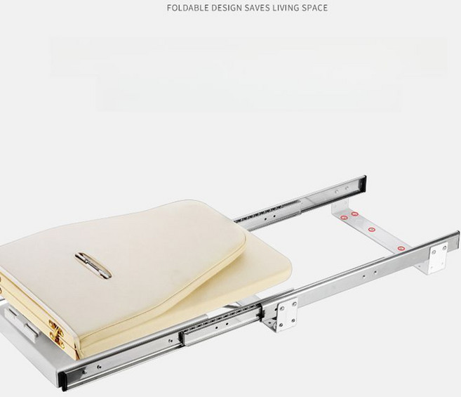 빌트인 다리미판 옷장 다림질판 벽걸이 폴딩 회전형 다림판 가정용, 베이지 쿠션