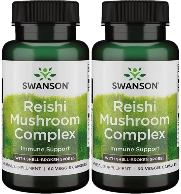 스완슨 영지버섯 콤플렉스, 60정, 1개 - 쿠팡