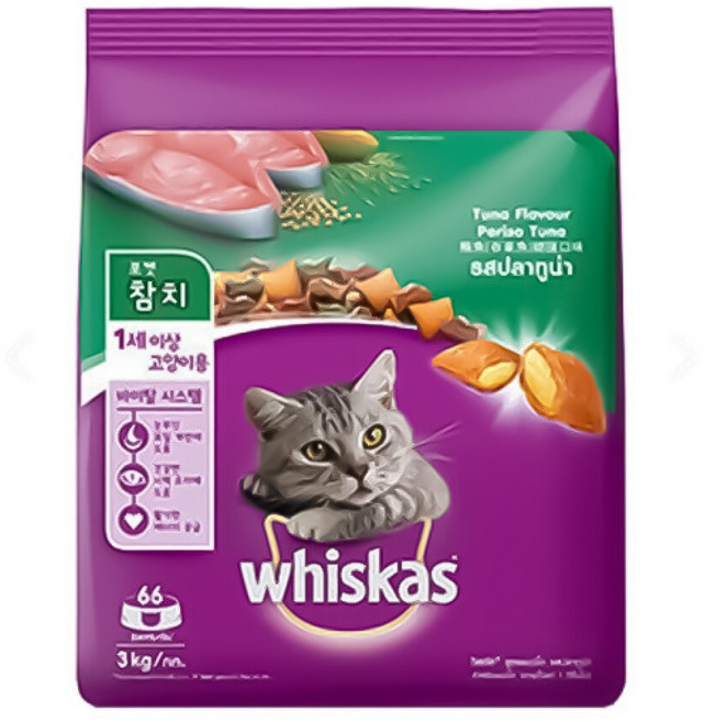 위스카스 고양이 건식사료, 3kg, 1개