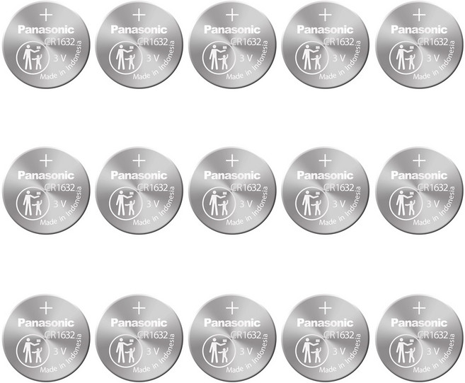 파나소닉 리튬 코인건전지 CR1632, 15개, 1개입