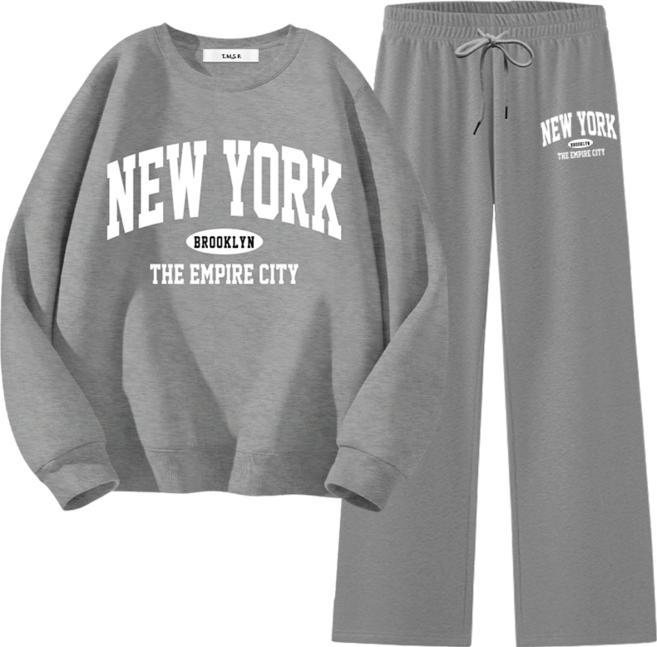 몰토벨리노 ST 뉴욕엠파이어시티 스탠다드 맨투맨 일자팬츠 세트