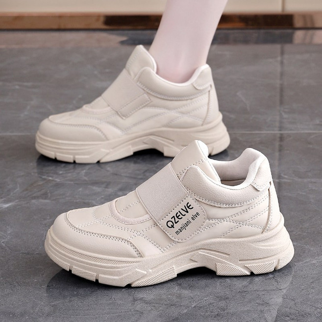 Modern Fashion 여성 발편한 운동화 스트랩 워킹화 D89