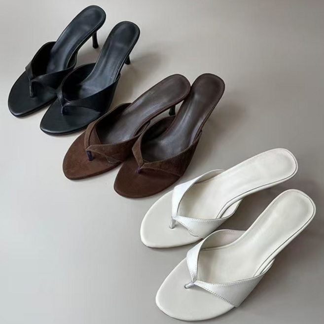 MEAWA 프렌치 조리 스틸레토 힐 샌들 빅사이즈 6CM 260사이즈