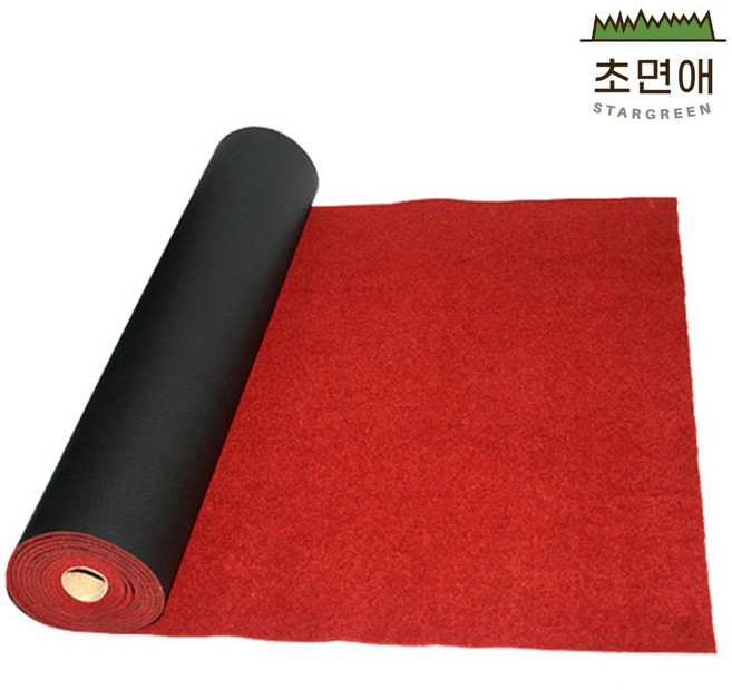 초면애 현관롤매트 먼지털이 수분제거 벨벳레인 롤매트 폭 120cm, 벨벳레인롤 레드, 1개