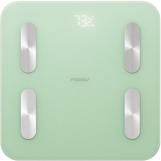 [코스트코] 무아스 스마트 체성분 체중계 모델MBCS9 /19가지신체지수데이터 건강관리/체지방체중계/디지털관리/근육운동선수 모드지원/6mm강화유리/전원자동 ON/OFF, MBCS3, 민트그린, 1개