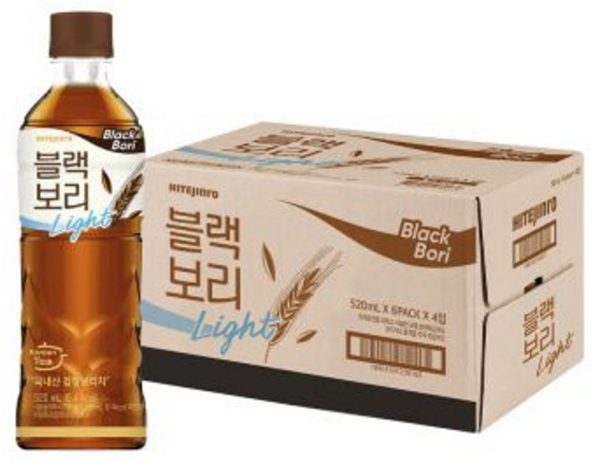 CJ한뿌리녹용흑삼스틱 8ml X 60 명절선물 추석선물 부모님선물, 블랙보리 라이트 520mlX24 블랙보리차 블랙보리진액