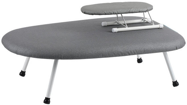 브로상회 프리미엄 접이식 다리미판 + 소매 어깨 다림판 세트, 그레이