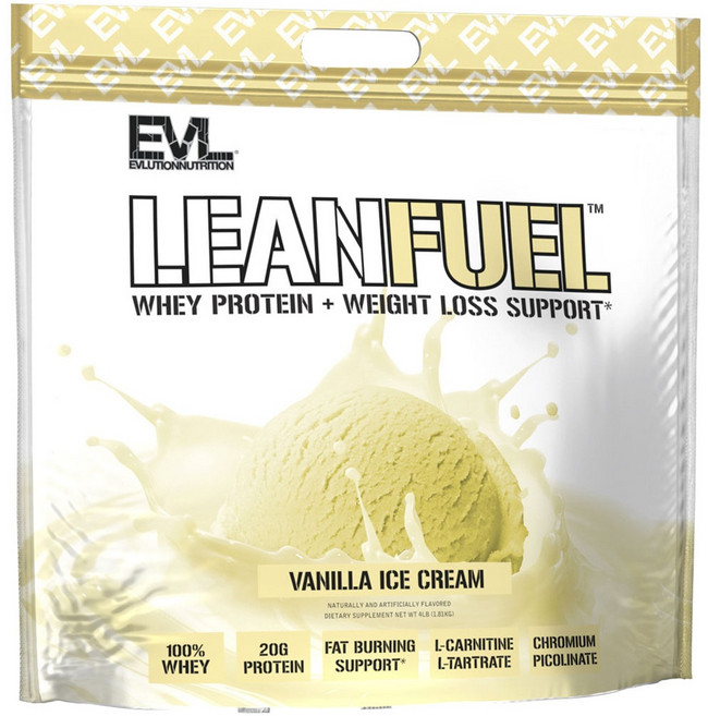 EVLUTIONNUTRITION 린 퓨얼 웨이 프로틴 바닐라, 1개, 1.81kg