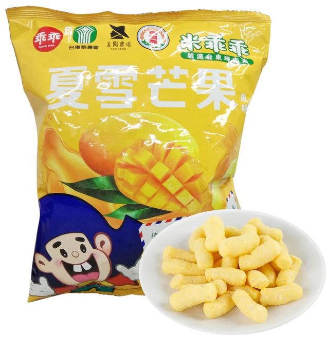 乖乖 米乖乖 夏雪芒果口味, 52g, 1個