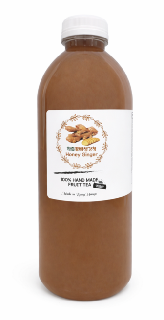 꿀배생강청(착즙) 100% 수제 과일청 꿀 배 생강 500g, 1개