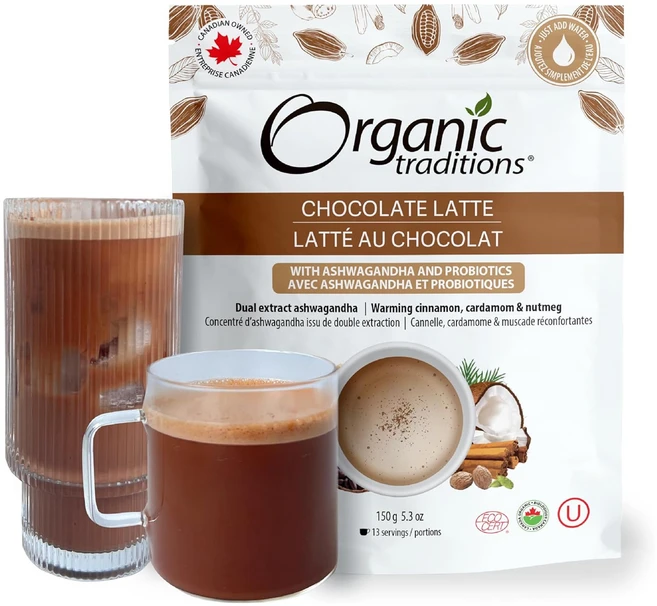 오가닉 트래디션 슈퍼푸드 초콜릿 라떼 파우더 150g - 쿠팡
