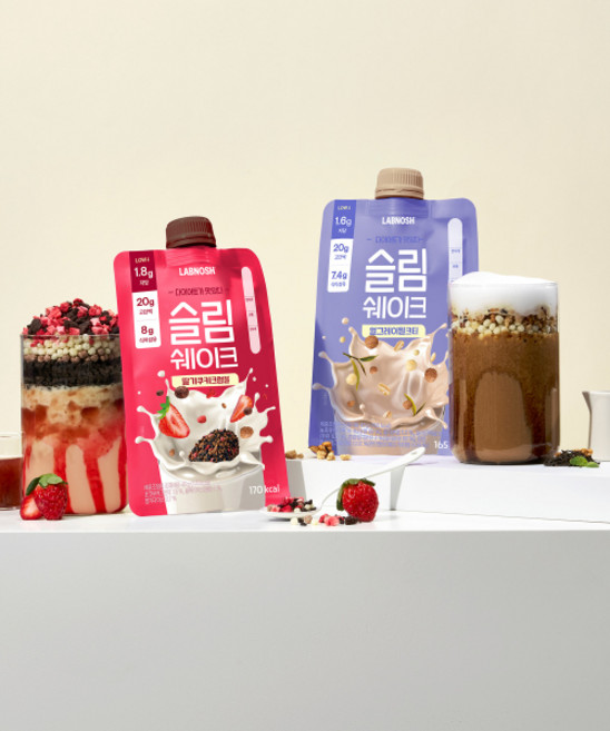 LABNOSH 슬림쉐이크 딸기 쿠키 크럼블 & 얼그레이 밀크티 (7입+7입) 214696 {MH}, 얼그레이 밀크티 14입