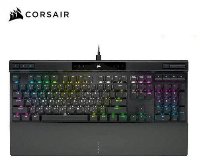 Corsair K70 RGB PRO 機械式鍵盤 黑色 CHERRY MX RGB 有線 2年保固, CHERRY 銀軸, CHERRY 銀軸