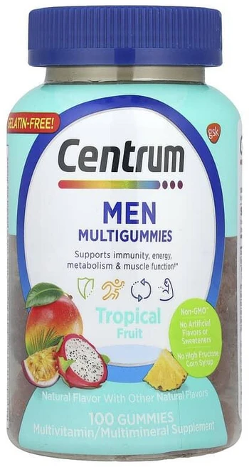 센트룸 맨 멀티구미스 트로피컬 프룻 구미, 100정, 1개 - 쿠팡