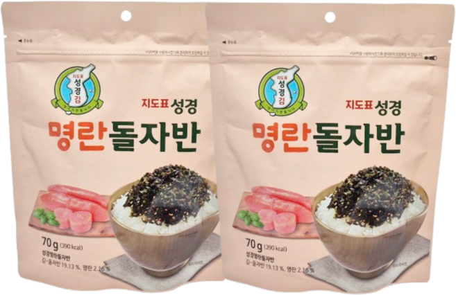 지도표 성경 명란돌자반 70g x 2개