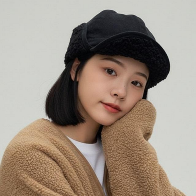 라베사 뽀글이 트래퍼햇 군밤모자 귀달이 방한모자 남녀공용