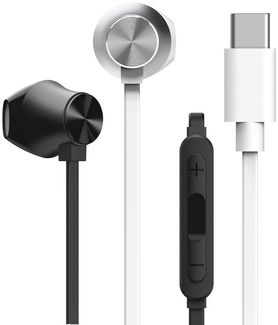 아이리버 C타입 유선 이어폰 아이폰 호환 ISE-501C, 블랙