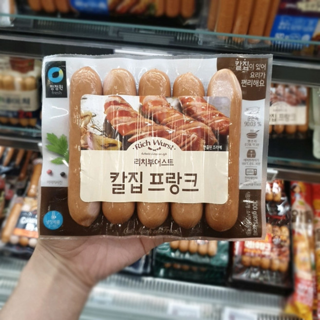 청정원 칼집 프랑크 소시지, 1개, 300g