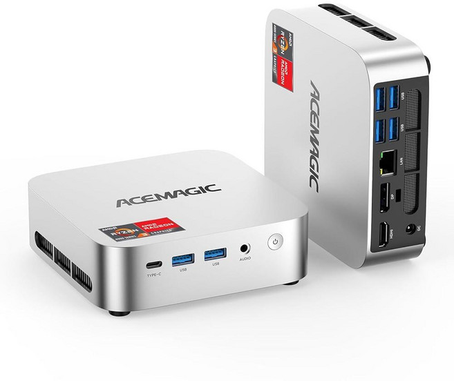 ACEMAGIC Vista V1 미니 PC 16GB DDR4 RAM 256GB SSD 컴퓨터 13세대 인텔 N150 (비트 N100 N95 최대 3.6Ghz) UHD 4K