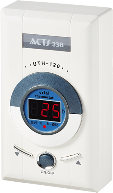우리엘전자 UTH-120 4Kw 온도조절기 전기난방 난방필름 조절기, 조절기만