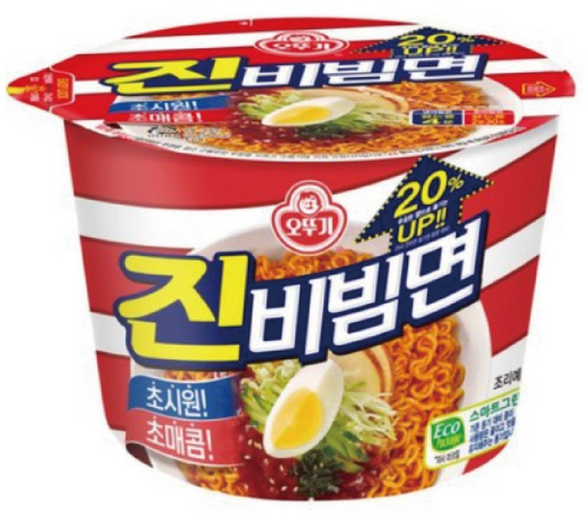 오뚜기 진비빔면 134g, 12개
