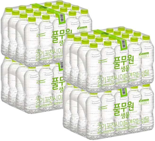 풀무원샘물 무라벨 생수, 500ml, 80개