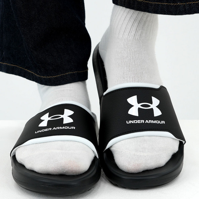 언더아머 슬리퍼 남성 사무용 실내화 데일리 물놀이 샌들 푹신한 경량 슬라이드