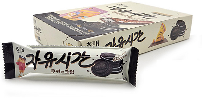 해태제과 자유시간 쿠키앤크림 30g x 12개 x 1볼