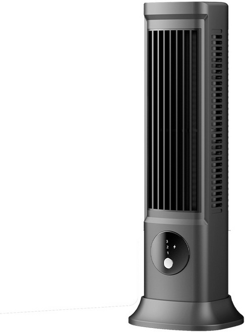 PYHO 무선 미니 타워 선풍기 탁상용 입식 횡식 겸용 저소음 3단 풍속 USB 선풍기 사무실 책상 선풍기, 다크그레이, E3