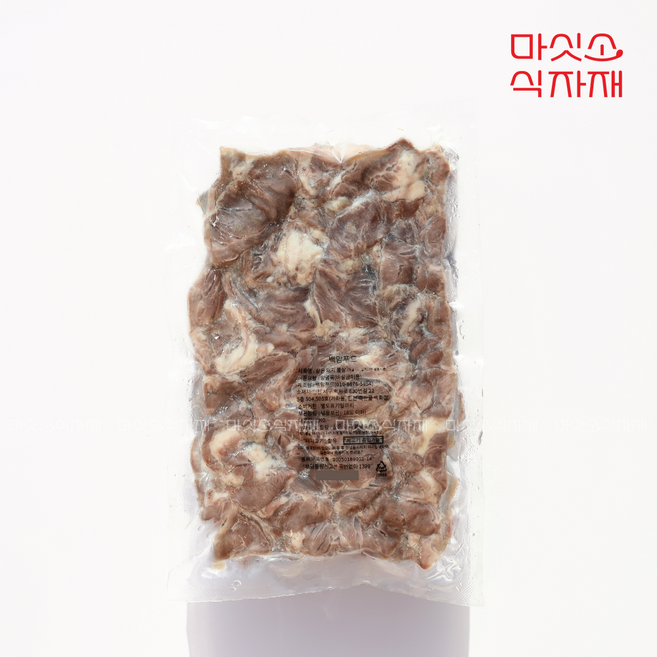 백암전통식품 삶은 돼지 볼살 슬라이스 돼지뽈살 순대국, 1개, 2kg