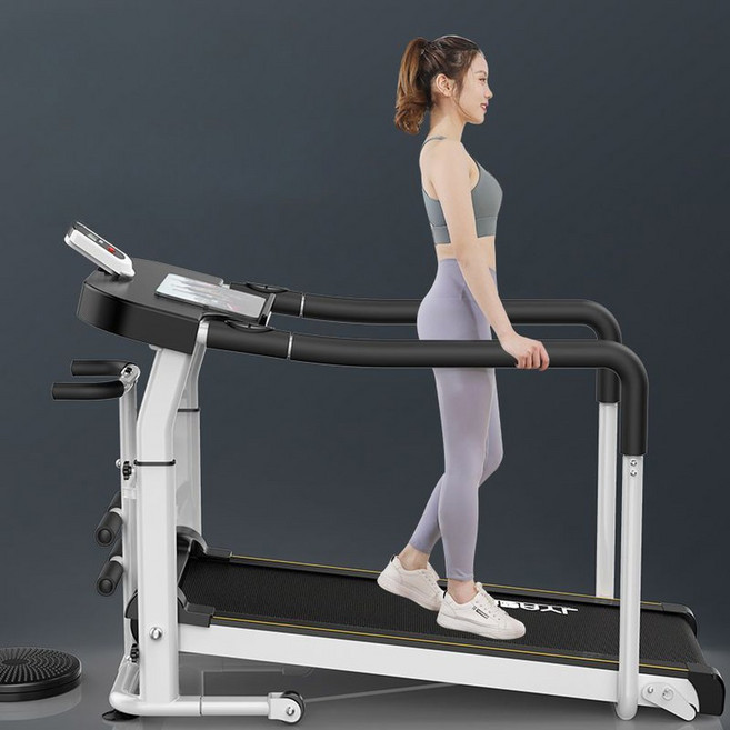 워킹 머신 수동 유산소 홈트 무동력 트레드밀 런닝머신, 블랙