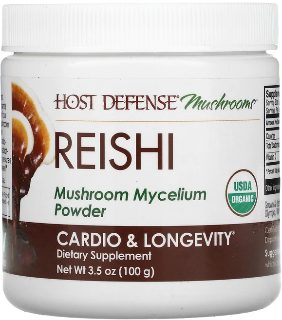 호스트 디펜스 영지 버섯 분말 100g 레이쉬 머쉬룸, 1개, 기본 - 쿠팡