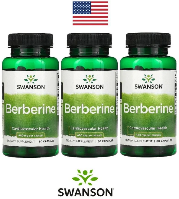 Swanson 베르베린 400mg 캡슐 60정 3개, 120g, 1개 - 쿠팡