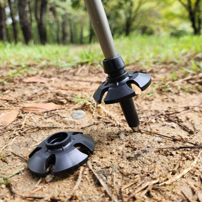 (부속품) 등산스틱 바스켓 2개1세트-눈/계단빠짐방지 스틱끝 둥근부속 등산스틱 보호용품, 1세트(2개), 1개