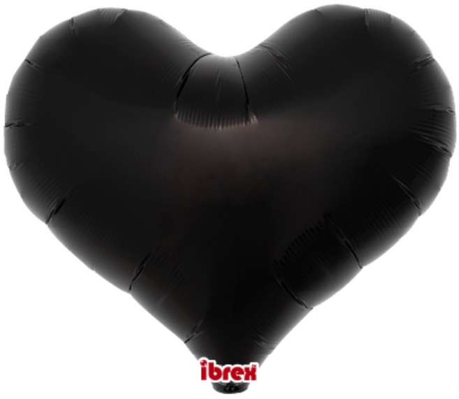 헬륨 완제품 발송 하트헬륨풍선 헬륨 넣어 택배 발송 회사로고풍선 기업로도풍선 단체풍선 제리하트 체공 길어 강추 IBREX 정품, X문구없음X, 검정