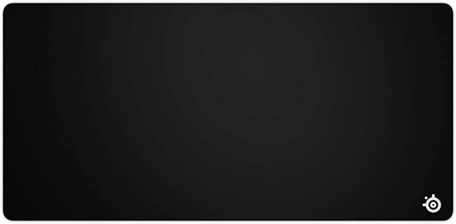 156902 SteelSeries QcK 게이밍 서페이스 마우스 패드 대형 게임용 센서 최적화, Heavy, Black