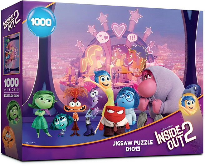 인사이드아웃 2 디즈니 직소퍼즐 D1013, 1000피스, 혼합색상, 1개