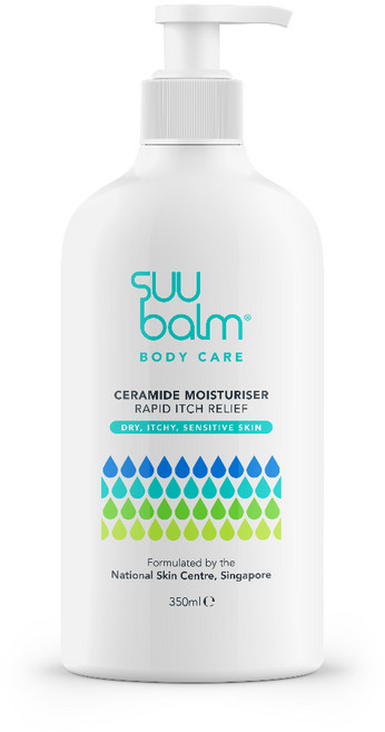 Suu Balm 速膚寧 神經醯胺乳霜 身體乳液 針對乾燥與敏弱肌膚, 1件, 神經醯胺乳霜(350ml), 350ml