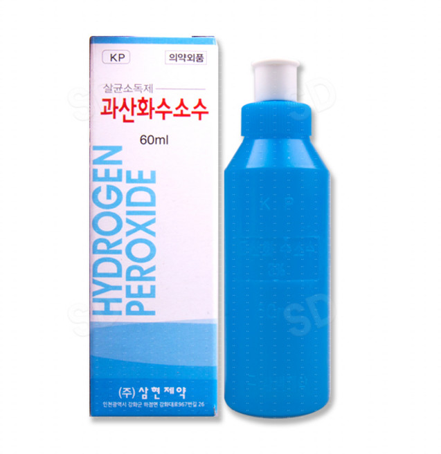 삼현제약 과산화수소 60ml 비상약품 상처 소독, 5개