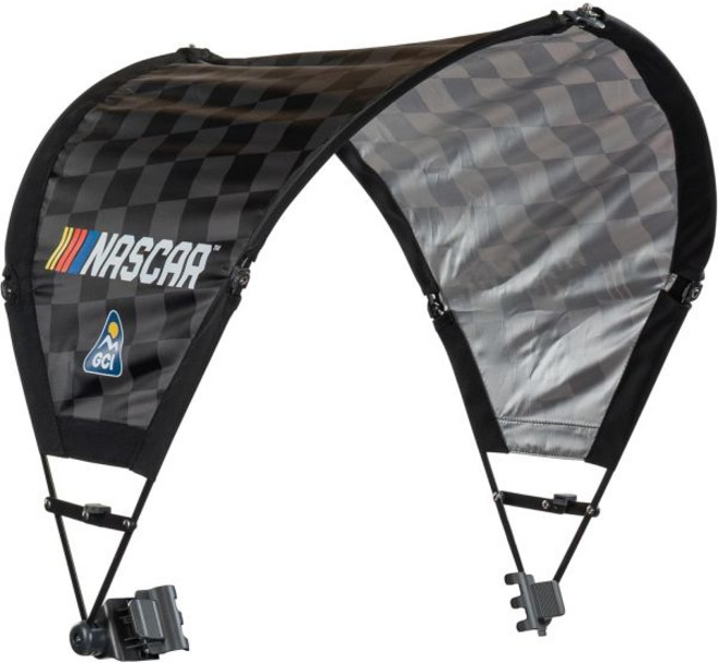 GCI 야외용 조절식 햇빛 가리개 액세서리 | NASCAR 공식 라이선스 디자인 UPF 50+ 자외선 차단 대부분의 스포츠용 의자 유모차 및 휠체어에 적합, GCI 야외용 조절식 햇빛 가리개 액세서리 | NASC