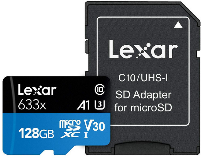 렉사 microSDXC 633x V30 UHS-I A1 U3, 1개, 128GB