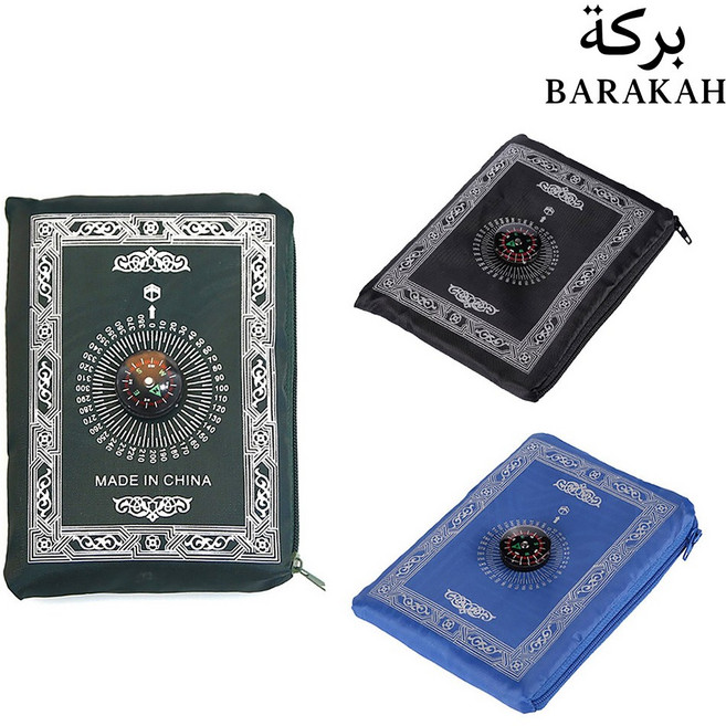 기도 방석 양탄자 무슬림 선물 이슬람 메카 꾸란 할랄, 기도방석 (W404), 1개, 블랙