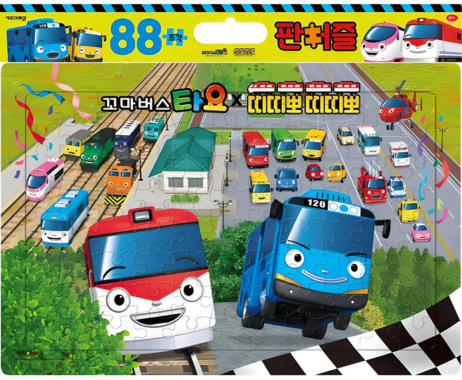 타요 띠띠뽀 아동용 판퍼즐, 1개, 88피스