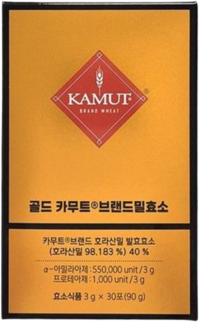 [본사정품]골드 카무트효소 분말 100% 가루 천연 정품 카뮤트 카무트 식약청 HACCP인증 빠른배송, 90g, 1개